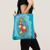 Koi Bring Me Joy Fun Fish Love Schattigee slogan Tote Bag (Dichtbij)