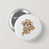 Koi Brown Ronde Button 5,7 Cm (Voorkant /achterkant)