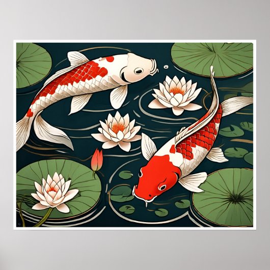 Koi Carp Archival Print (Voorkant)