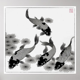 Koi Carp Art Print