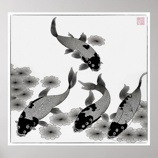 Koi Carp Art Print (Voorkant)