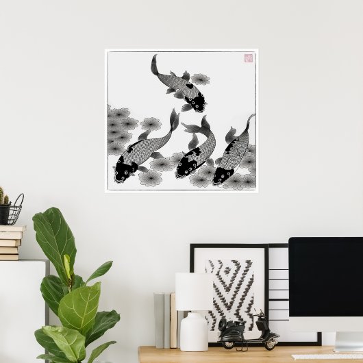 Koi Carp Art Print (Thuiskantoor)
