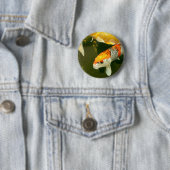 Koi Carp Badge Ronde Button 5,7 Cm (In situ)