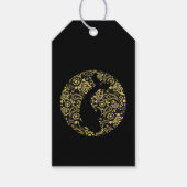 Koi Carp Black en Gold Exotic Cadeaulabel (Voorkant)