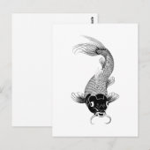Koi Carp Briefkaart (Voorkant / Achterkant)