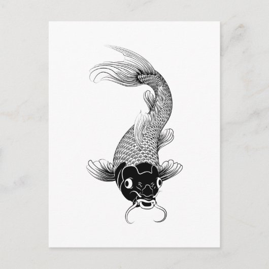 Koi Carp Briefkaart (Voorkant)