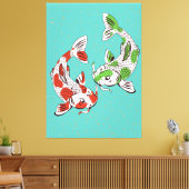 Koi Carp Canvas Afdruk (Insitu (Woonkamer))