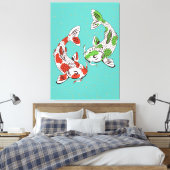 Koi Carp Canvas Afdruk (Insitu (Slaapkamer))