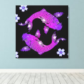 Koi-carp Canvas Afdruk (Insitu (Houten vloer))
