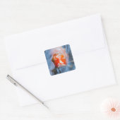 Koi Carp (Cyprinus carpio), Japan Vierkante Sticker (Envelop)
