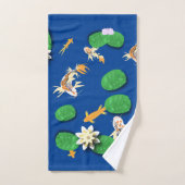Koi Carp en Water Lily Bad Handdoek (Handdoek)