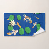 Koi Carp en Water Lily Bad Handdoek (Handdoek)