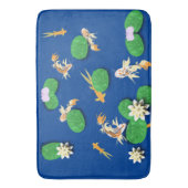 Koi Carp en Water Lily Badmat (Voorkant Verticaal)