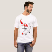 KOI Carp Fish - Nishikigoi KOHAKU 1 T-Shirt (Voorkant volledig)