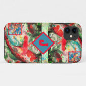 Koi Carp Fish Painting iPhone Case (Achterkant (horizontaal))