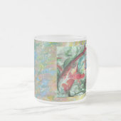 Koi Carp Fish Painting Matglas Koffiemok (Voorkant rechts)