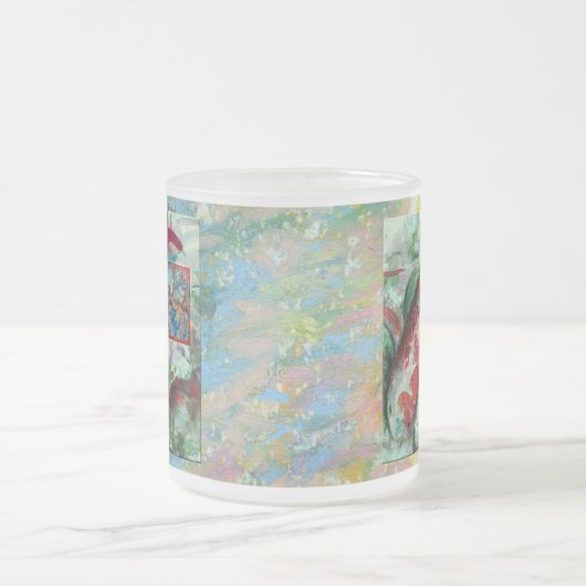 Koi Carp Fish Painting Matglas Koffiemok (Center)