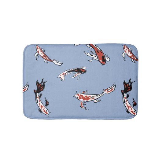 Koi Carp Fish Pattern Badmat (Voorkant)