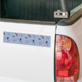 Koi Carp Fish Pattern Bumpersticker (Op Truck)