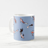 Koi Carp Fish Pattern Koffiemok (Voorkant links)