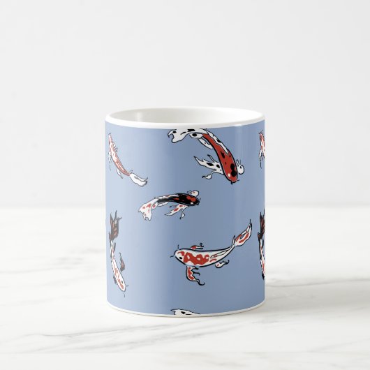 Koi Carp Fish Pattern Koffiemok (Center)