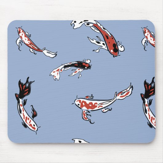 Koi Carp Fish Pattern Muismat (Voorkant)