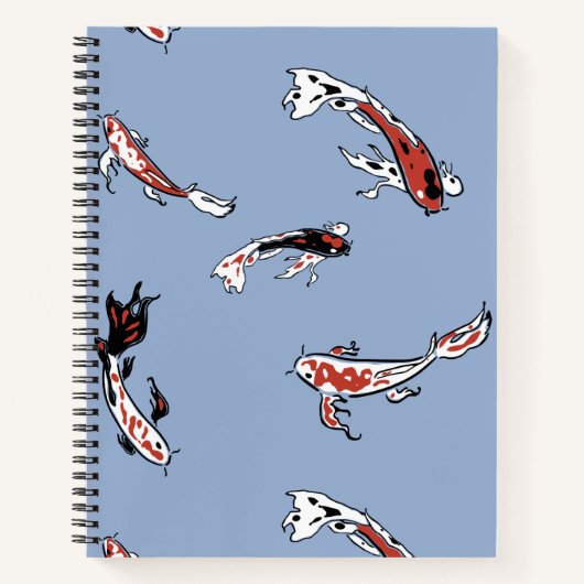 Koi Carp Fish Pattern Notitieboek (Voorkant)