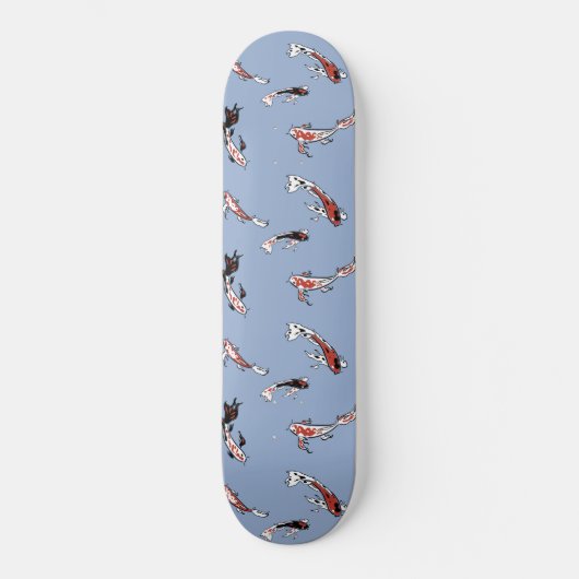 Koi Carp Fish Pattern Persoonlijk Skateboard (Voorkant)