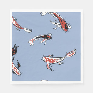 Koi Carp Fish Pattern Servet