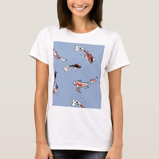 Koi Carp Fish Pattern T-shirt (Voorkant)