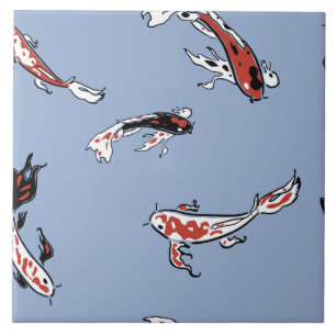 Koi Carp Fish Pattern Tegel Tegeltje