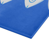 Koi Carp Fishes Blue Abstracte snijplank (Hoek)