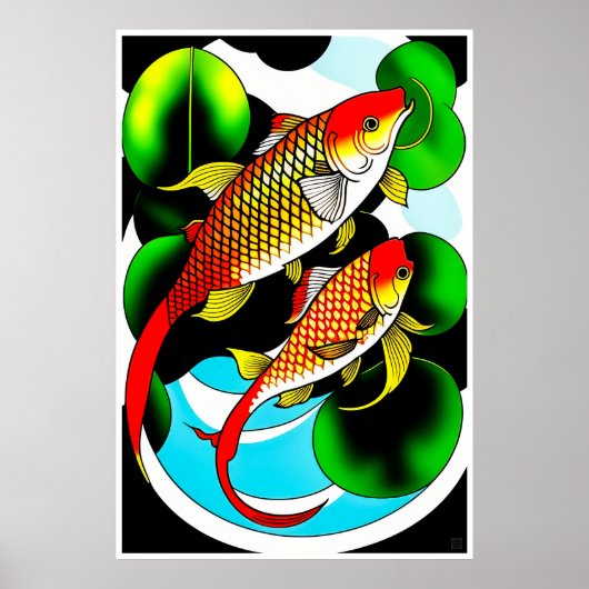 Koi Carp - Grote afdrukken Poster (Voorkant)