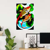 Koi Carp - Grote afdrukken Poster (Thuiskantoor)