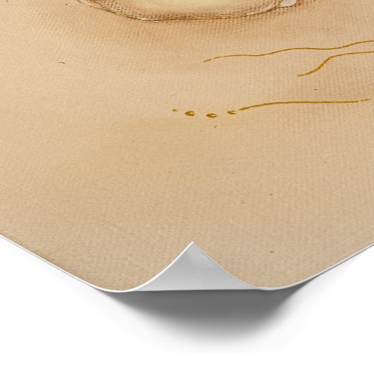 Koi Carp Japans schilderen Kunst afdrukken Poster (Hoek)