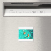 koi-carp-japans-symbool-geluk-fortuin-voorspoed-r magneet (Insitu (Vaatwasser))