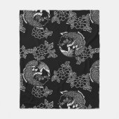 Koi(Carp), Japans Tattoo Design Fleece Deken (Voorkant)