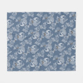 Koi(Carp), Japans Tattoo Design Fleece Deken (Voorkant (Horizontaal))