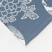 Koi(Carp), Japans Tattoo Design Fleece Deken (Hoek)