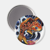 Koi Carp Lilly Magneet (Voorkant / Achterkant)