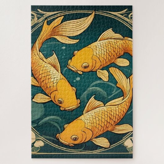 Koi Carp Print 1014 stuk Legpuzzel (Verticaal)
