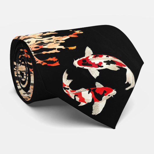 Koi Carp Stropdas (Opgerold)