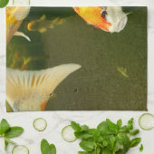 Koi Carp Tea Towel Theedoek (Gevouwen)