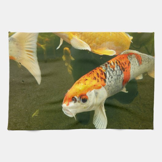 Koi Carp Tea Towel Theedoek (Horizontaal)
