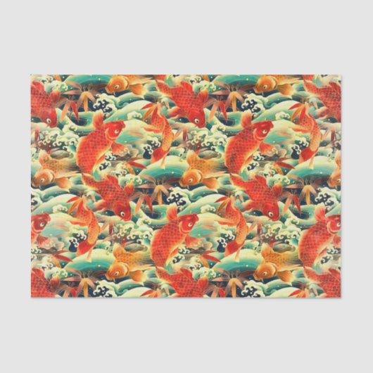 Koi carp Tissue Paper Tissuepapier (Voorkant)