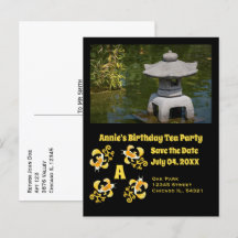 Koi Cartoon Verjaardags Tea Party Foto