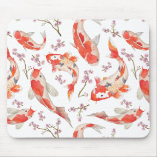 Koi Cherry Blossom Pattern Muismat