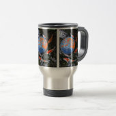 Koi Circling Travel Mug Reisbeker (Voorkant rechts)