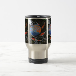 Koi Circling Travel Mug Reisbeker