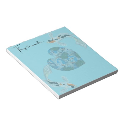 Koi dingen om te onthouden notitieblok (Schuin)